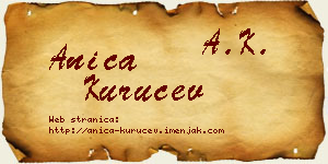 Anica Kuručev vizit kartica